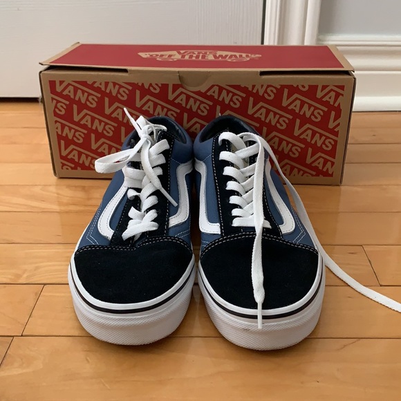 COPY - Old Skool Vans Blue and white - Picture 2 of 5